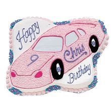 Picture of Race Car Eggless Vanilla Cake 