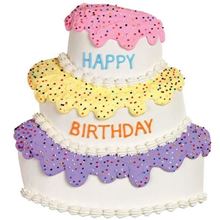 Picture of Topsy Turvy Eggless Vanilla Cake 